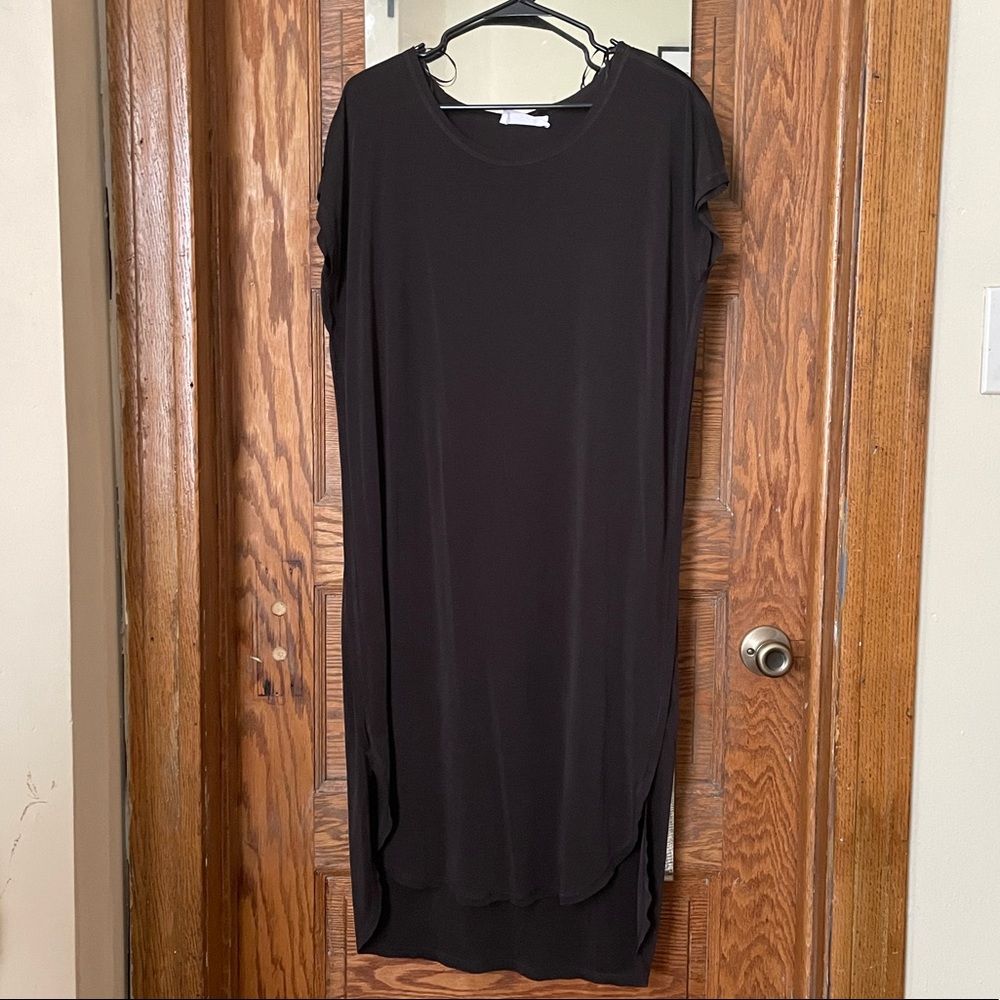 Black T-shirt maxi dress
